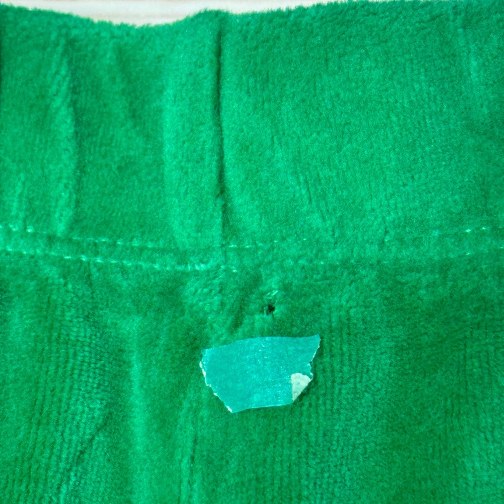 New Suzie Kondi Patmos High Rise Pocket Pants in Jellybean Green Velour Sz L - Picture 3 of 7